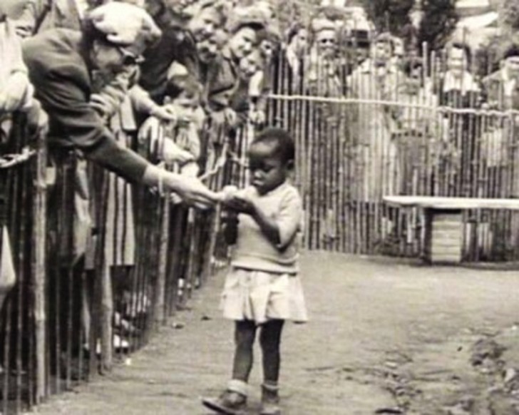 African girl in human zoo at the 1958 Expo in Brussels had a ‘Congo Village’ (Congo was a Belgian colony) where Congolese people were ‘displayed’. Belgium 1958