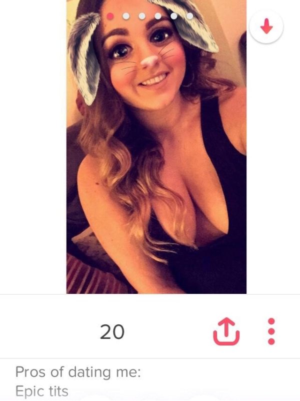 fail tinder tits - 20 Pros of dating me Epic tits
