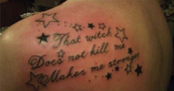 wizard of oz tattoos - That wil Does not kill me Makes me strong