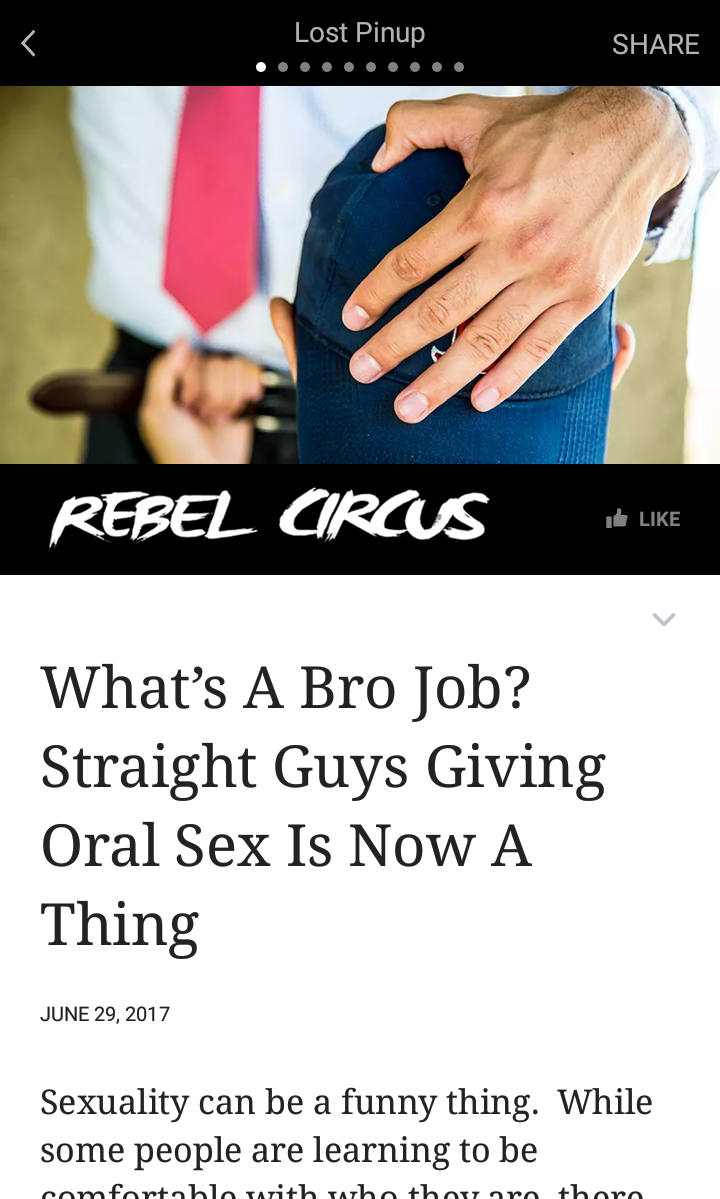 leg - Lost Pinup Rebel Circus What's A Bro Job? Straight Guys Giving Oral Sex Is Now A Thing Sexuality can be a funny thing. While some people are learning to be comfortable taith Tibobotohor