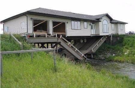 mobile home with garage