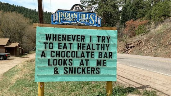 indian hills community center puns - Tandian Hillsie Whenever I Try To Eat Healthy A Chocolate Bar Looks At Me & Snickers