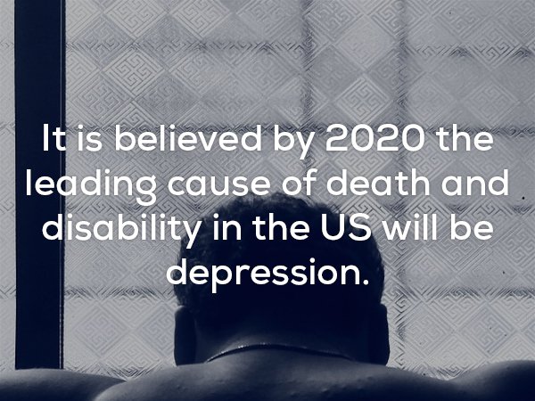 angle - It is believed by 2020 the leading cause of death and. disability in the Us will be depression. Kv