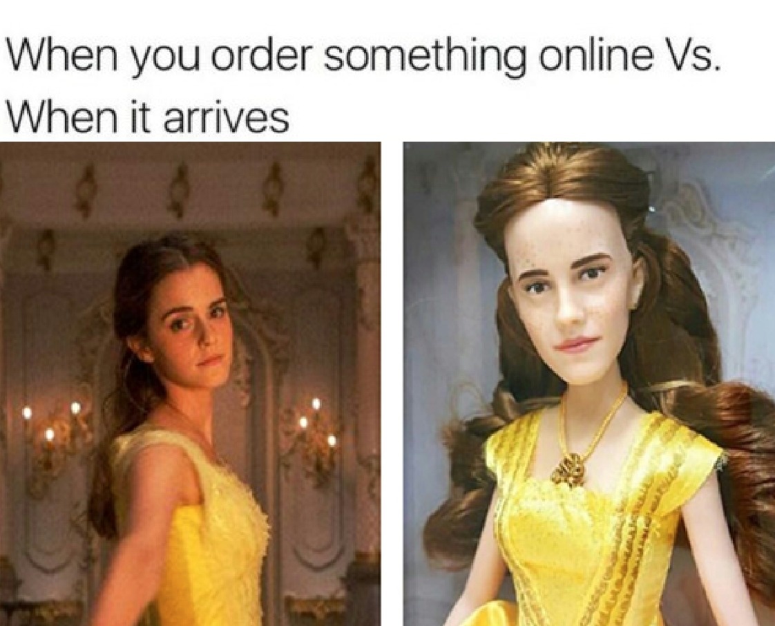 When You Order Something Online Versus When It Arrives