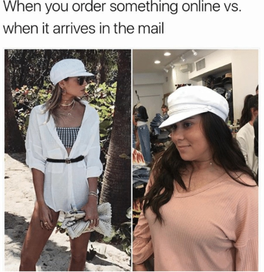 When You Order Something Online Versus When It Arrives