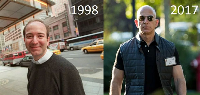 Amazon CEO Jeff Bezos got some Gainz!