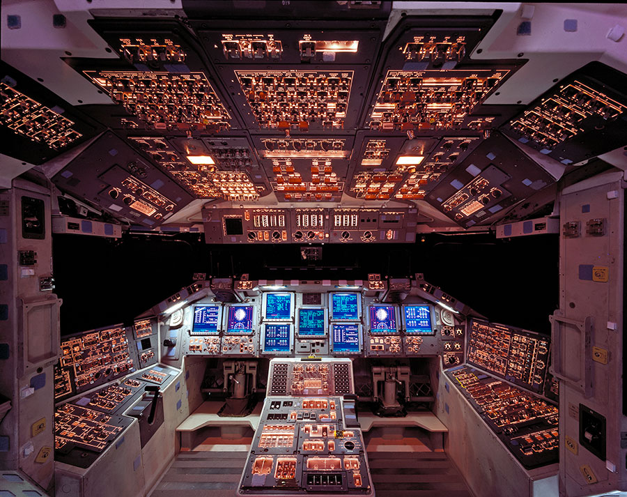 The Cockpit of Space Shuttle Columbia