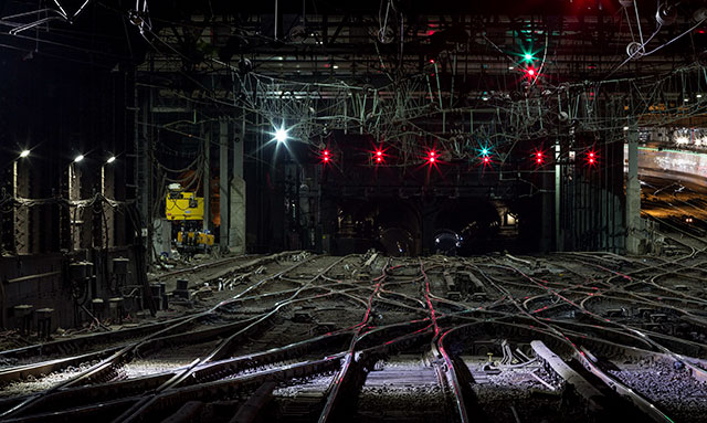 The rail interchange at Penn Station