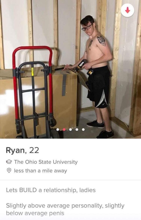 shoulder - Ryan, 22 The Ohio State University less than a mile away Lets Build a relationship, ladies Slightly above average personality, slightly below average penis