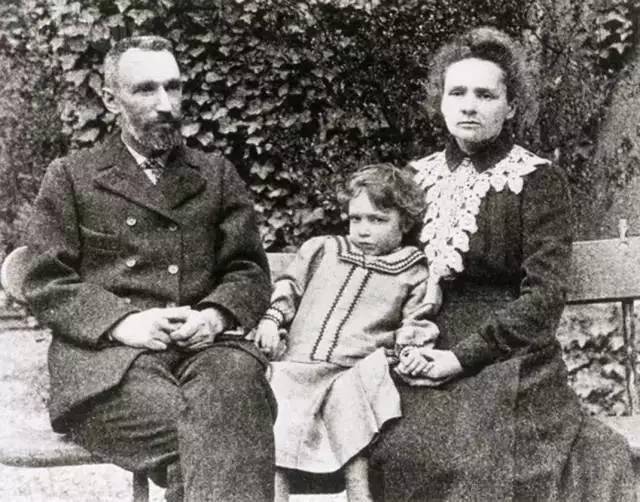 Pierre Curie, Marie Curie and their daughter Irene Joliot-Curie in 1906. Everyone in this picture was a Nobel laureate in science.