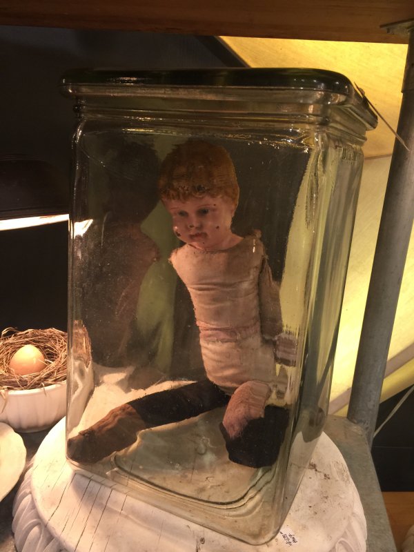 Strange kid in a jar thrift shop find