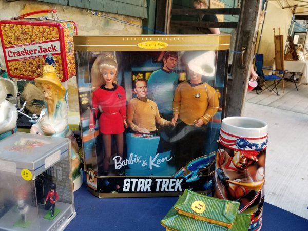 Amazing find at at thrift shop of a Ken and Barbie Star Trek edition.
