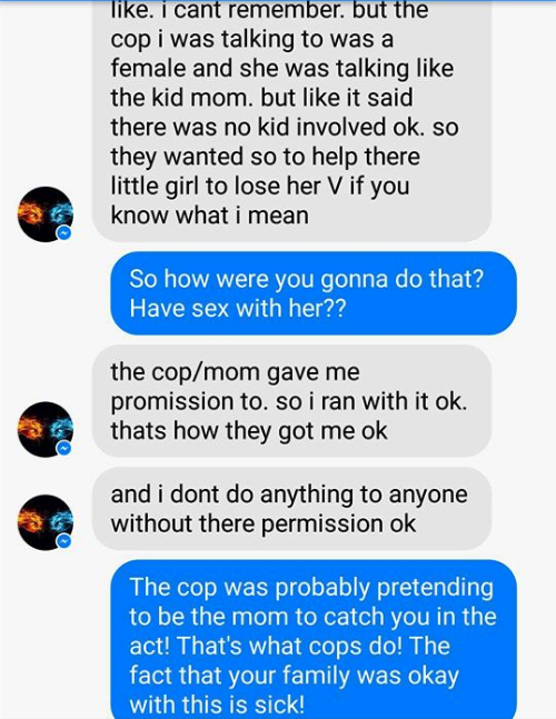 document - Tike. i cant remember, but the cop i was talking to was a female and she was talking the kid mom. but it said there was no kid involved ok. so they wanted so to help there little girl to lose her V if you know what i mean So how were you gonna 