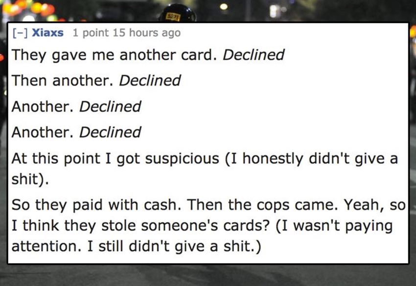 12 Cashiers Share Weirdest Times People Got Their Card Got Declined