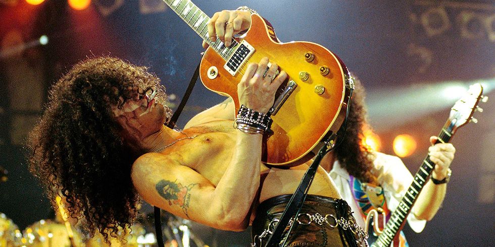 Slash has had a defibrillator implanted since age 35. Years of drug and alcohol abuse had given him congestive heart failure, and he was given as little as 6 days to live in 2001.