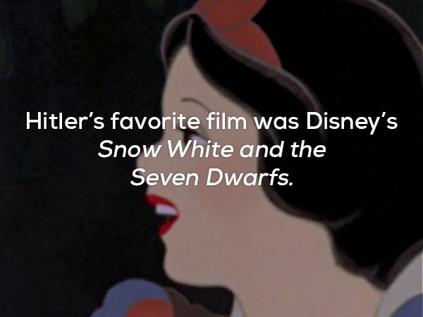 photo caption - Hitler's favorite film was Disney's Snow White and the Seven Dwarfs.
