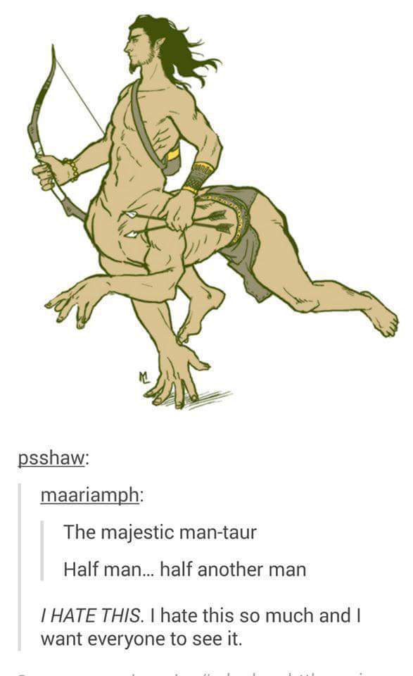 tumblr - mantaur half man half another man - psshaw maariamph The majestic mantaur Half man... half another man Thate This. I hate this so much and I want everyone to see it.