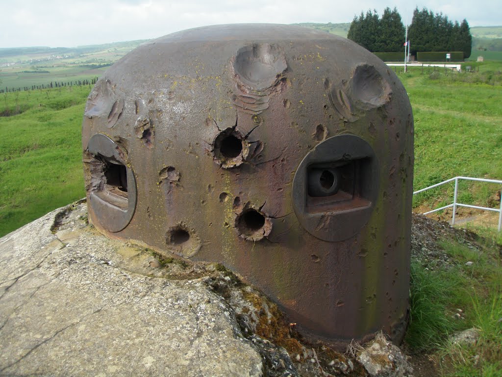 World War II gun turret in France.