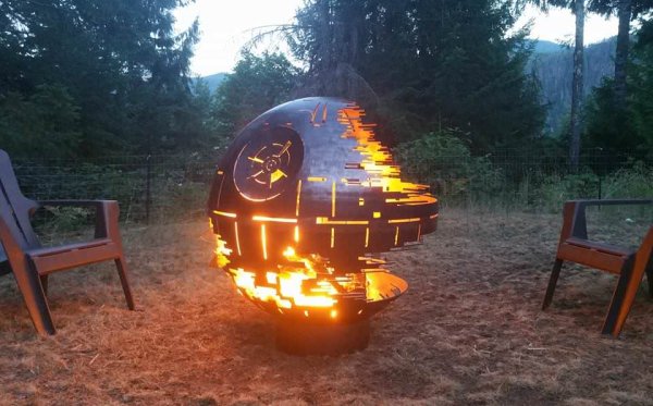 cool product death star fire pit