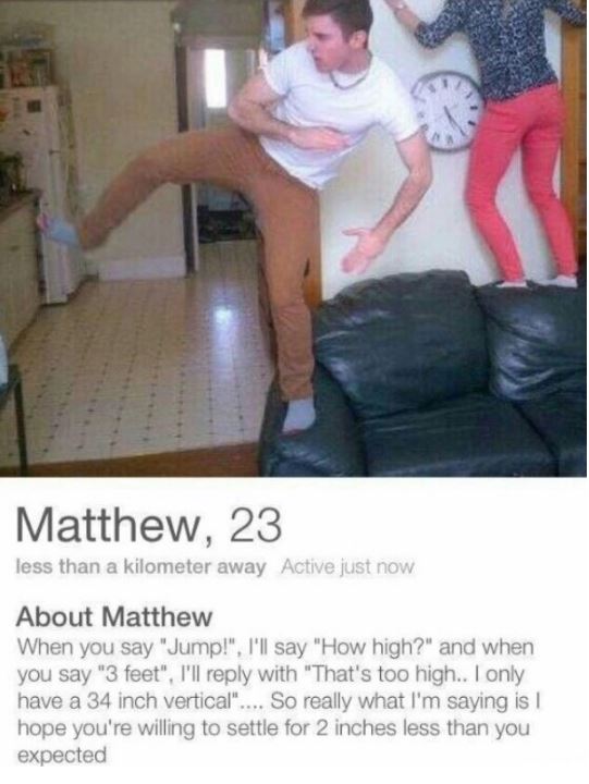 17 Tinder Bios That Know How to Tickle Your Funny Bone
