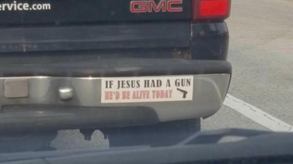 fail if jesus had a gun he d still be alive today bumper sticker - ervice.com Gmc If Jesus Had A Gun Le'D Be Alive Today