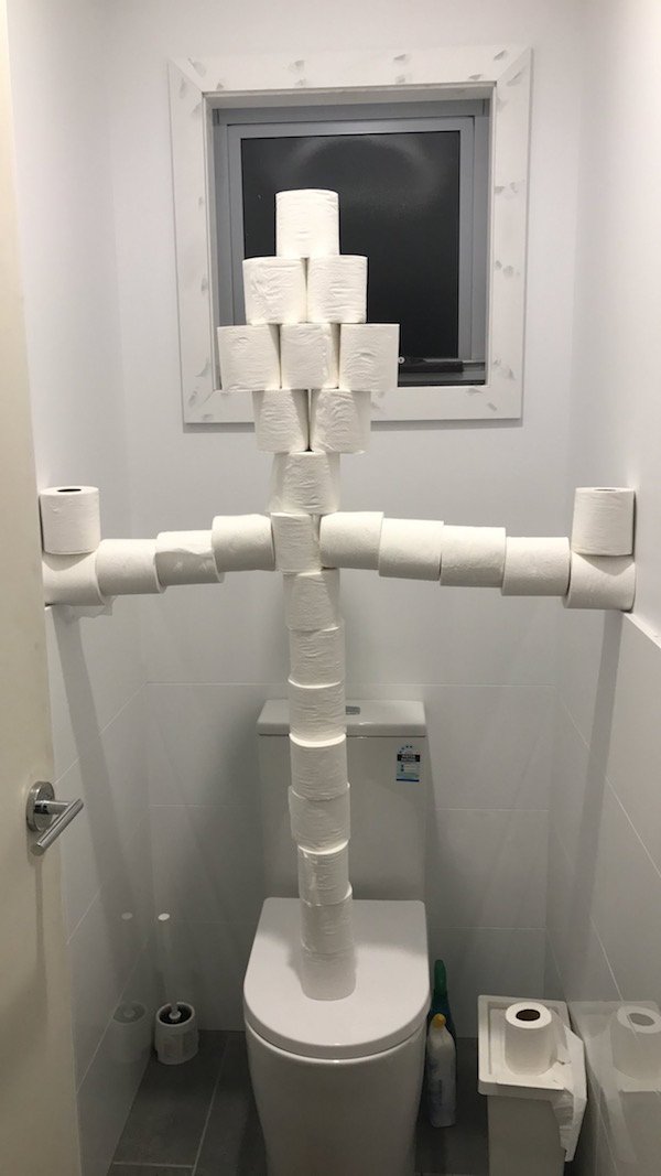 fail toilet paper tower