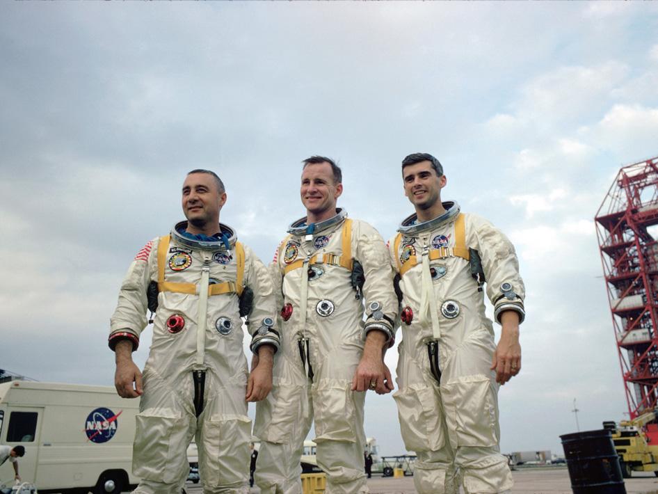 Apollo 1 Crew: Virgil I. Grissom, Edward H. White II, and Roger B. Chaffee