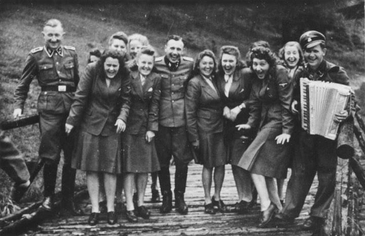 Auschwitz death camp guards on their day off