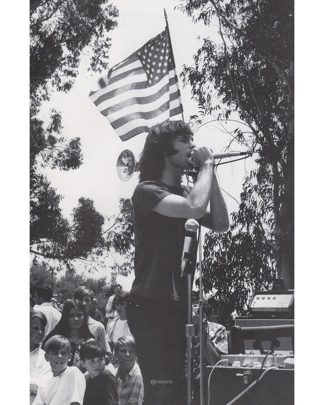 Jim Morrison performing at Fantasy Faire and Magic Musical Festival, Northridge, LA. 1967