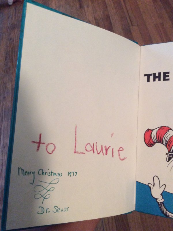 cat in the hat - The to Laurie Merry Christmas 1977 A Dr. Seuss