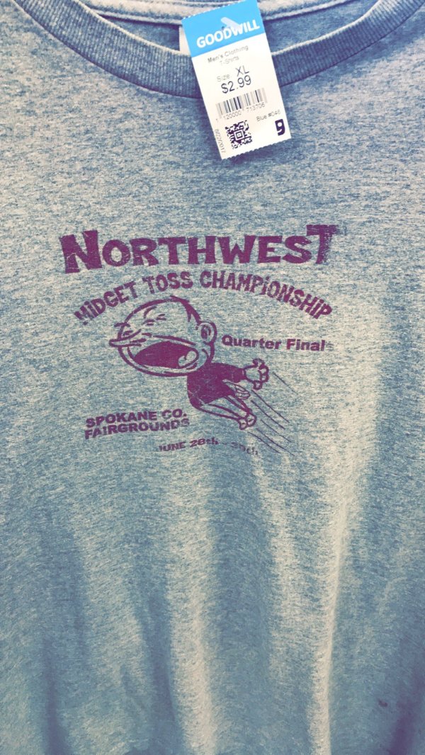 t shirt - Goodwill $2.99 Rx Northwest Toss Champions Onship Widget Toss arter Finals Spokane Fairgroune