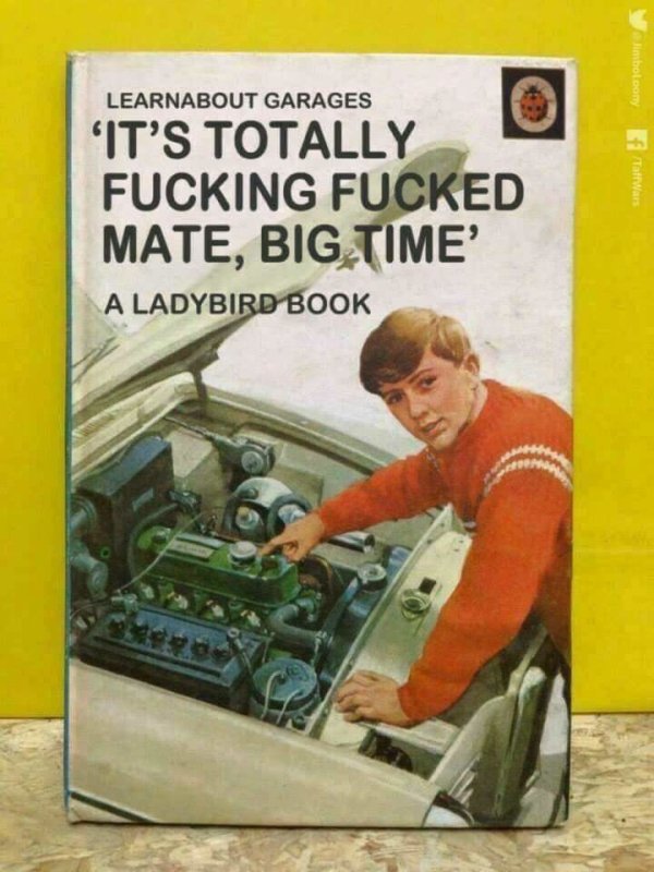 its fucking fucked mate big time - Simbolcony Learnabout Garages Taffwars It'S Totally Fucking Fucked Mate, Big Time' A Ladybird Book