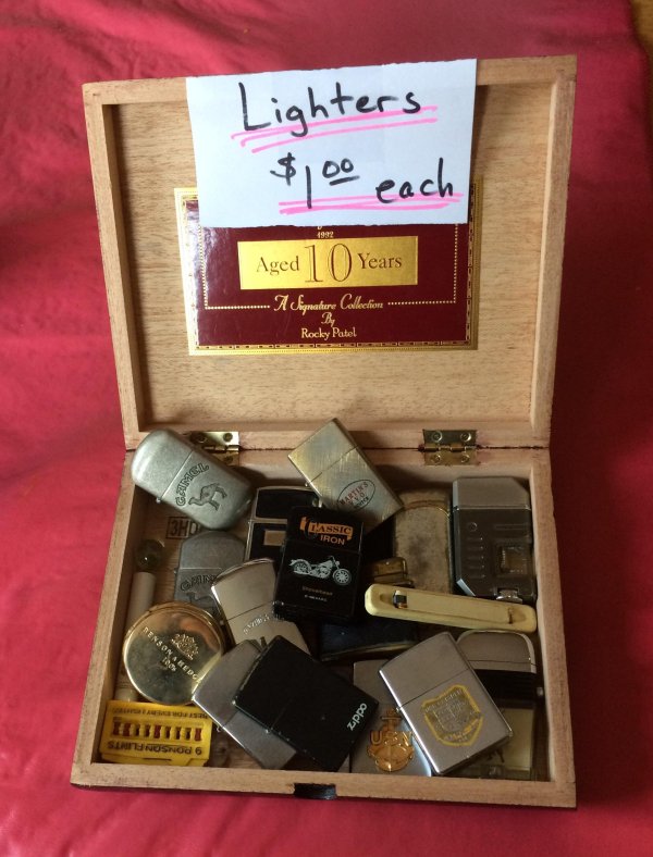 Lighters $100 each Aged Years ...... Signature Collection ..... Rocky Patel 4 Gordon Going 3HD Assic Iron Surosho 6