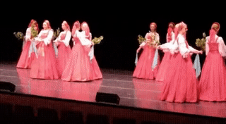 Cool GIF of hovering on stage