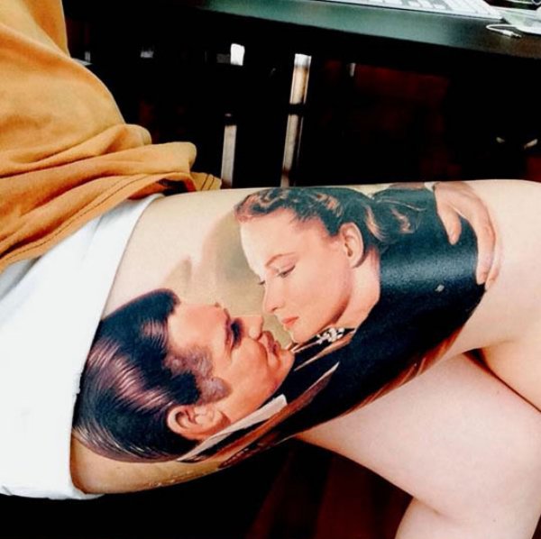 Tattoo of that famous scene in Casablanca