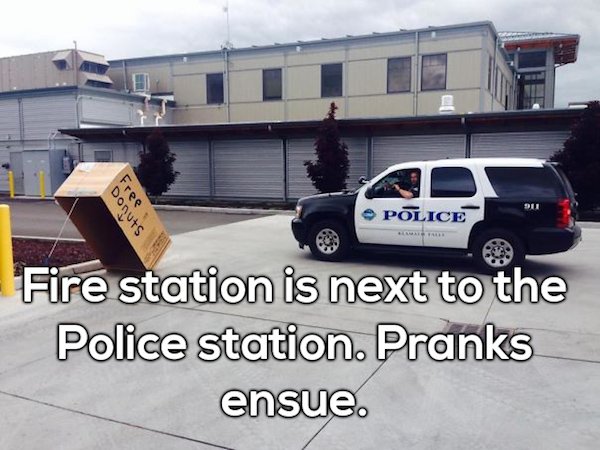 free donuts trap - Donuts Fr Police Fire station is next to the Police station. Pranks ensue.