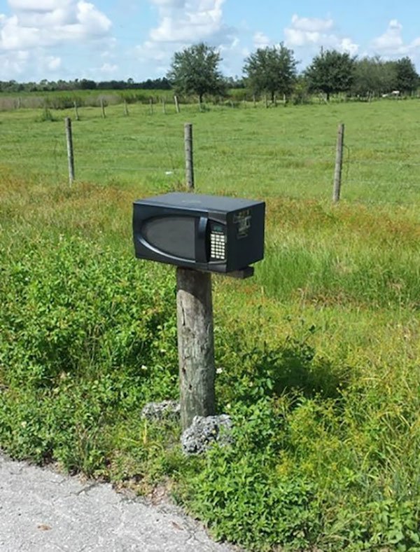 redneck mailbox microwave