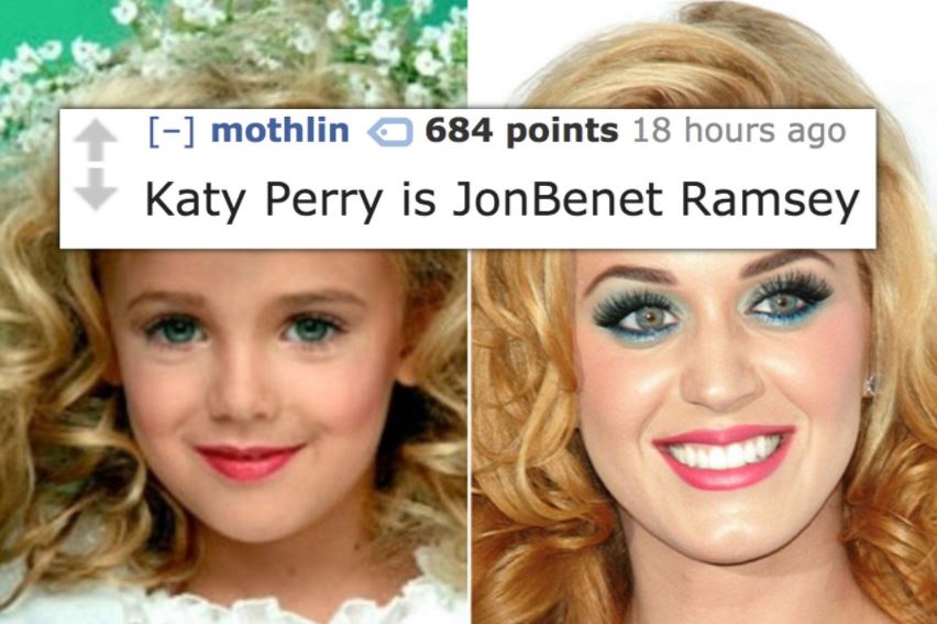 Conspiracy theory that Kate Perry is JonBenet Ramsey