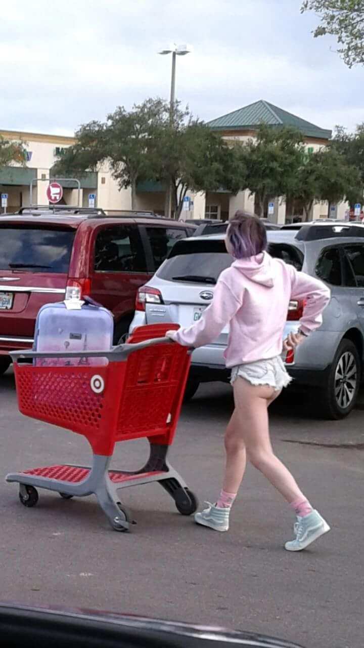 trashy people at target