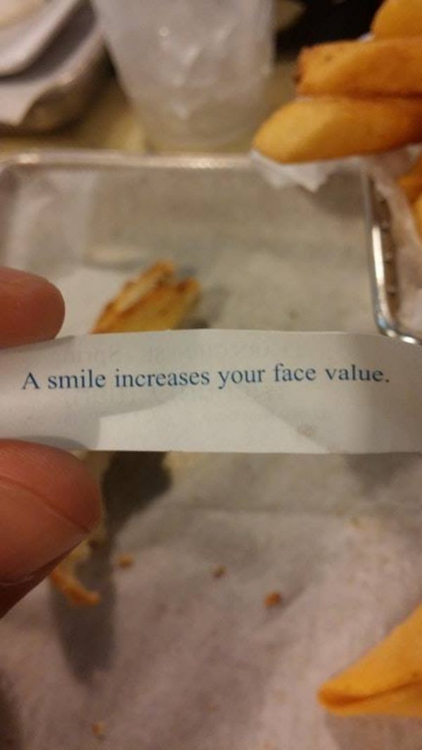 wholesome meme junk food - A smile increases your face value.