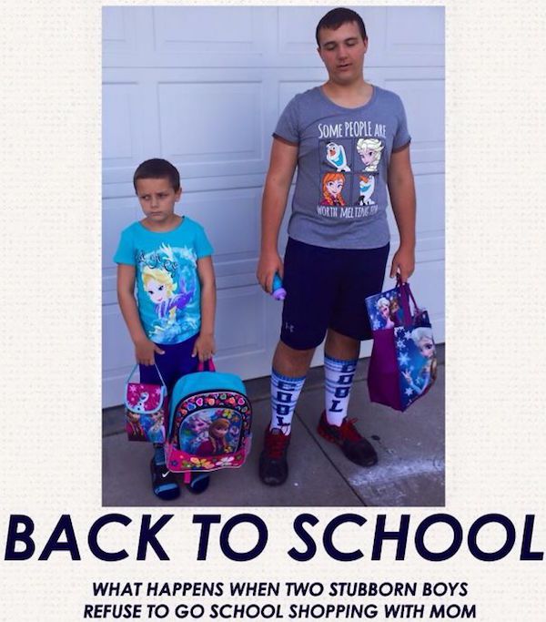 School - Some People Are Orir Man Odn Back To School What Happens When Two Stubborn Boys Refuse To Go School Shopping With Mom