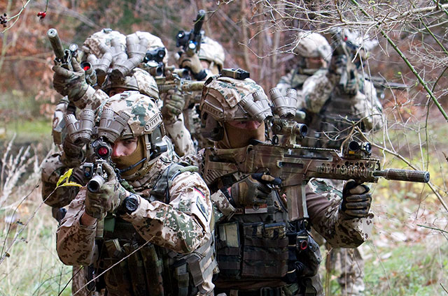 German Navy SEALs (Kampfschwimmers) during training in 2017