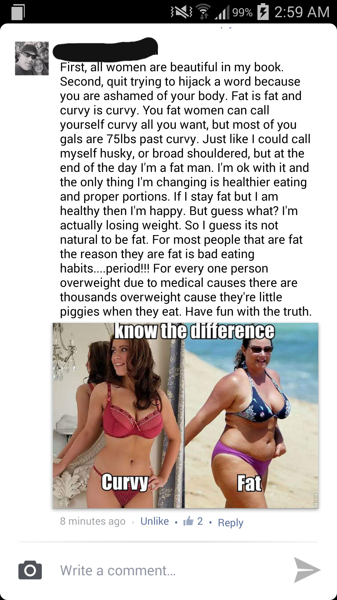 not fat but curvy - N 99% First, all women are beautiful in my book. Second, quit trying to hijack a word because you are ashamed of your body. Fat is fat and curvy is curvy. You fat women can call yourself curvy all you want, but most of you gals are 75l