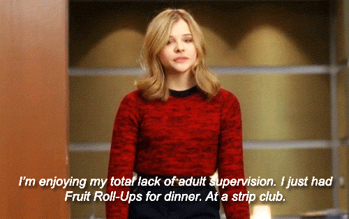 chloe grace moretz 30 rock - I'm enjoying my total lack of adult supervision. I just had Fruit RollUps for dinner. At a strip club.