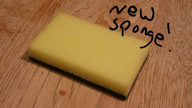 material - New sponge