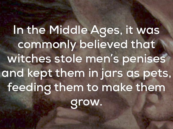 Creepy fact about Middle Ages and witches
