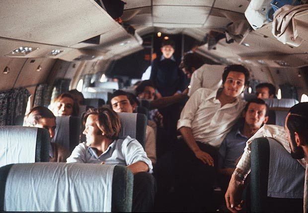Last image of Uruguayan Flight 571, before it crashed in the Andes on October 13th, 1972. Out of the 45 on board 28 survived the initial crash, and survivors were eventually forced to cannibalize the dead to survive. 16 survivors were rescued 72 days later on December 23rd