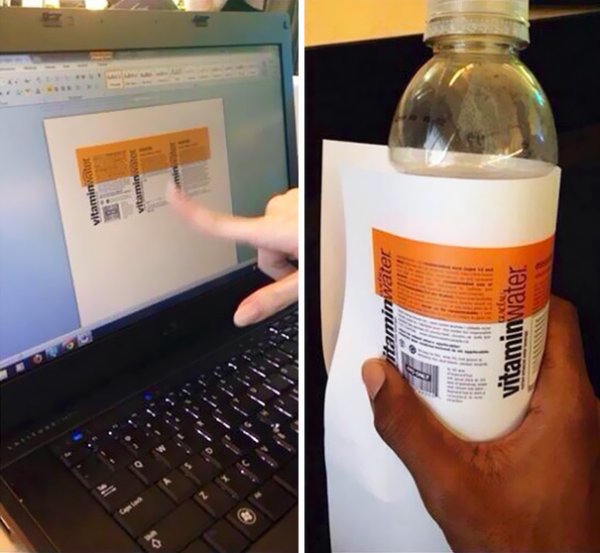 cheating on a test bottle