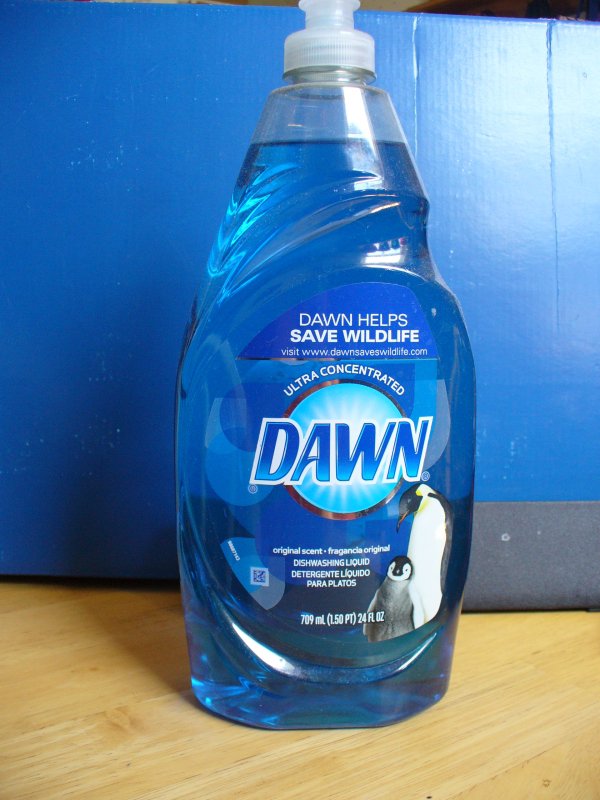 “You use too much dawn dish soap. That stuff is ridiculously concentrated.”