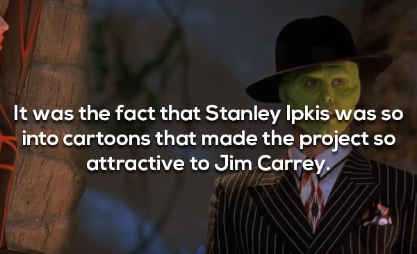 jim carrey photo caption - It was the fact that Stanley Ipkis was so into cartoons that made the project so attractive to Jim Carrey.